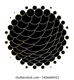 Dark Green, Yellow vector texture with circles. Modern abstract illustration with colorful circle shapes. Design for posters, banners.