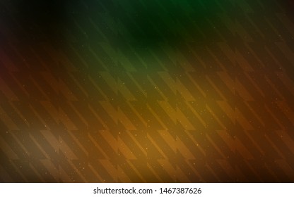 Dark Green, Yellow vector texture with colored lines. Lines on blurred abstract background with gradient. Pattern for ads, posters, banners.