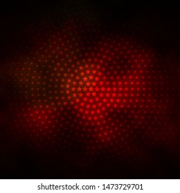 Dark Green, Yellow vector texture with beautiful stars. Colorful illustration with abstract gradient stars. Theme for cell phones.