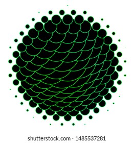 Dark Green, Yellow vector texture with circles. Abstract decorative design in gradient style with bubbles. Design for posters, banners.