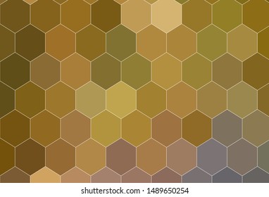 Dark Green, Yellow vector texture with colorful hexagons. Design in abstract style with hexagons. Design for your business advert.