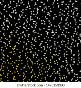 Dark Green, Yellow vector texture with beautiful stars. Shining colorful illustration with small and big stars. Theme for cell phones.