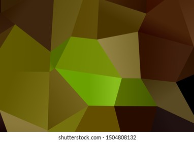Dark Green, Yellow vector texture in rectangular style. Abstract gradient illustration with rectangles. Modern template for your landing page.