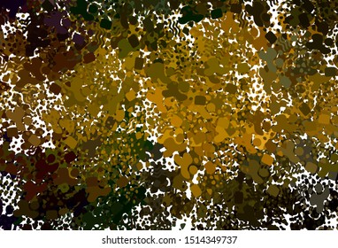 Dark Green, Yellow vector texture with abstract forms. Simple colorful illustration with abstract gradient shapes. Simple design for your web site.