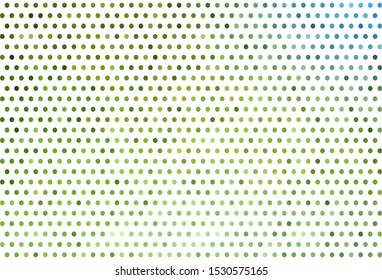 Dark Green, Yellow vector texture with disks. Modern abstract illustration with colorful water drops. New template for your brand book.