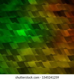 Dark Green, Yellow vector texture with colorful hexagons. Blur background with colorful hexagons. New template for your brand book.