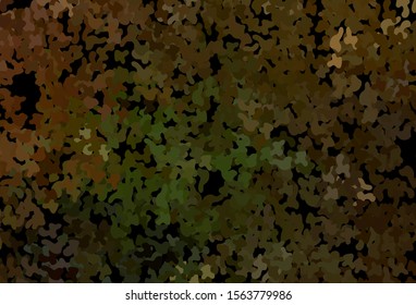 Dark Green, Yellow vector texture with abstract forms. Modern abstract illustration with colorful random forms. Elegant design for wallpapers.