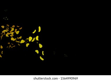 Dark Green, Yellow vector texture with random forms. Decorative design in abstract style with random forms. Simple design for your web site.