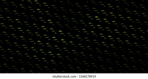 Dark Green, Yellow vector texture with triangular style. Beautiful illustration with triangles in nature style. Template for wallpapers.