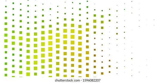 Dark Green, Yellow vector texture in rectangular style. Modern design with rectangles in abstract style. Pattern for business booklets, leaflets