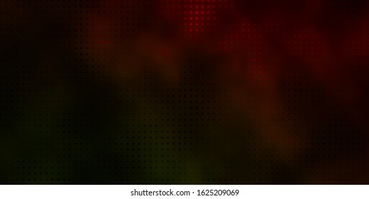 Dark Green, Yellow vector texture with disks. Abstract decorative design in gradient style with bubbles. Pattern for wallpapers, curtains.