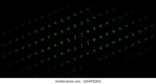 Dark Green, Yellow vector texture with women's rights symbols. Colorful feminism symbols with a gradient in modern style. Simple design for your web site.