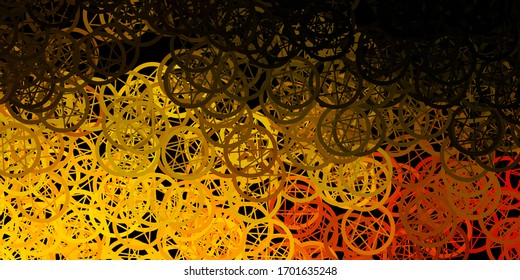 Dark Green, Yellow vector texture with religion symbols. Colorful vintage illustration with gradient alchemy shapes. Design for magic, spiritual events.
