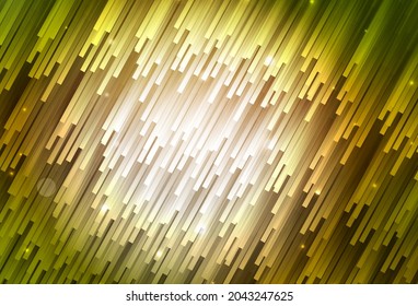 Dark Green, Yellow vector texture with colored lines. Glitter abstract illustration with colorful sticks. Pattern for your busines websites.