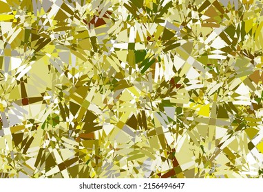 Dark Green, Yellow vector texture with random triangles. Triangle shapes with colorful gradient in abstract style. An easy addition to your commertials.