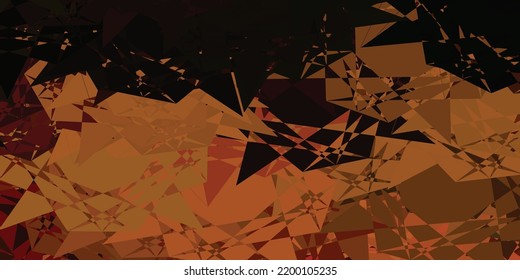 Dark Green, Yellow vector texture with random triangles. Simple design in abstract style with triangles, lines. Pattern for promotions.