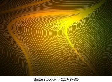 Dark Green, Yellow vector texture with colored lines. Shining colored illustration with sharp stripes. Template for your beautiful backgrounds.