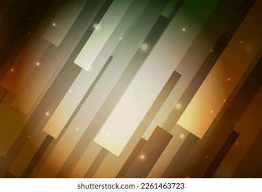 Verde oscuro, textura vectorial amarilla en forma rectangular. Ilustración abstracta moderna con rectángulos coloridos. Patrón de anuncios comerciales, folletos, folletos