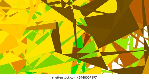 Dark Green, Yellow vector texture with memphis shapes. Colorful illustration with simple gradient shapes. Smart design for your business.