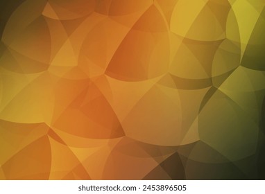 Dark Green, Yellow vector texture with triangular style. Decorative design in abstract style with triangles. Background for a cell phone.