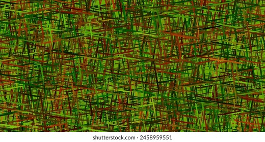 Dunkelgrüne, gelbe Vektorgrafik mit farbigen Linien. Glitzer abstrakte Illustration mit bunten Stöcken. Muster für Werbung, Broschüren, Broschüren.