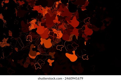 Dark Green, Yellow vector texture with abstract forms. Decorative design in abstract style with random forms. Elegant design for wallpapers.