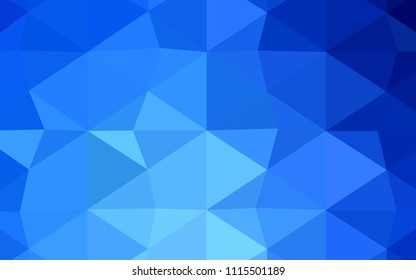 Dark Green, Yellow vector triangle mosaic template. Colorful abstract illustration with gradient. The polygonal design can be used for your web site.