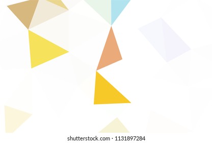 Dark Green, Yellow vector triangle mosaic texture. A completely new color illustration in a polygonal style. Brand new design for your business.