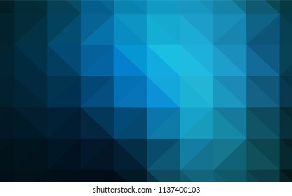 Dark Green, Yellow vector triangle mosaic texture. Geometric illustration in Origami style with gradient.  Brand new style for your business design.