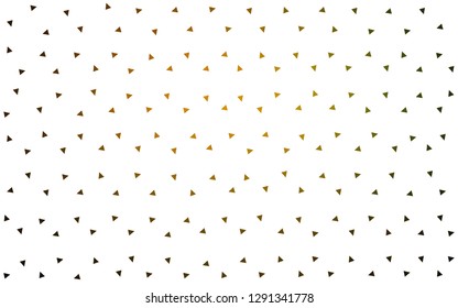 Dark Green, Yellow vector  triangle mosaic template. Glitter abstract illustration with an elegant triangles. Brand new design for your business.