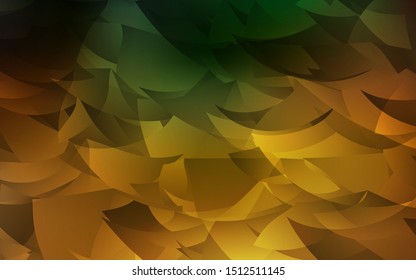 Dark Green, Yellow vector triangle mosaic background. Colorful illustration in abstract style with triangles. New template for your brand book.