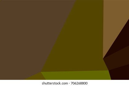 Dark Green, Yellow vector triangle mosaic pattern. Glitter abstract illustration with an elegant design. The completely new template can be used for your brand book.