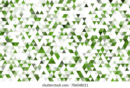 Dark Green, Yellow vector triangle mosaic pattern. A vague abstract illustration with gradient. The template can be used as a background for cell phones.