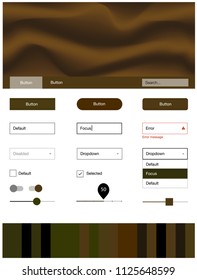 Dark Green, Yellow vector wireframe kit with abstract circles. Creative illustration in halftone marble style with gradient. This sample is for your website.