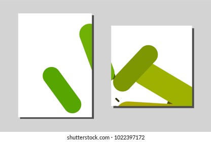 Dark Green, Yellowvector layout for Leaflets. Glitter abstract design concept with text box. Pattern for ads, leaflets, labels of your business.