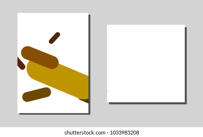 Dark Green, Yellowvector template for landing pages. Glitter abstract design concept with text box. Beautiful design for cover of notepads.