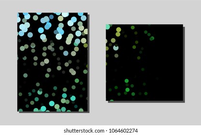 Dark Green, Yellowvector template for landing pages. Blurred decorative design in abstract style with textbox. Pattern for beautiful business cards, folders.