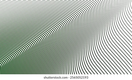 Dark green zig stripes abstract background for backdrop or fabric style