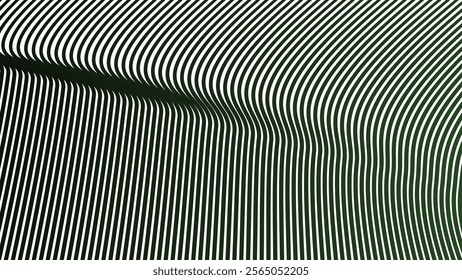 Dark green zig stripes abstract background for backdrop or fabric style