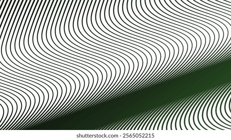 Dark green zig stripes abstract background for backdrop or fabric style