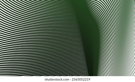 Dark green zig stripes abstract background for backdrop or fabric style