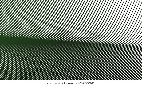 Dark green zig stripes abstract background for backdrop or fabric style
