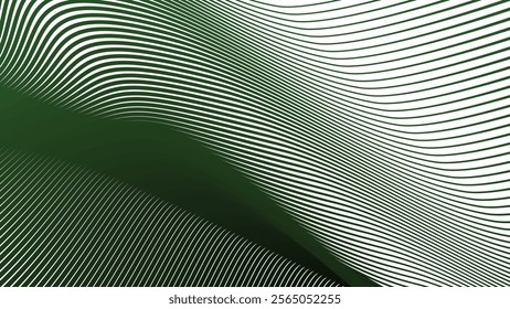 Dark green zig stripes abstract background for backdrop or fabric style