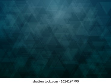 Dark greenish blue triangle abstract background, vector illustration