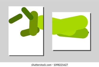 Dark Greenvector background for presentations. Blurred decorative design in abstract style with textbox. The pattern can be used for any ad, booklets.