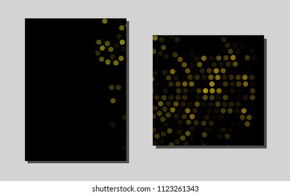 Dark Greenvector background for presentations. Booklet with textbox on colorful abstract background. New design for a poster, banner of your website.