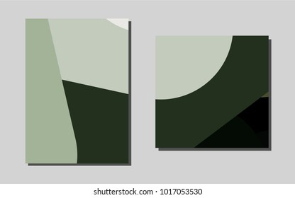 Dark Greenvector banner for websites. Abstract booklet on colored background with gradient. Beautiful design for cover of notepads.