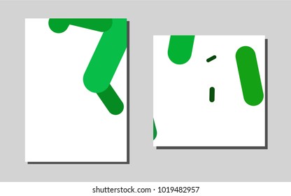 Dark Greenvector banner for websites. Abstract booklet on colored background with gradient. New design for a poster, banner of your website.