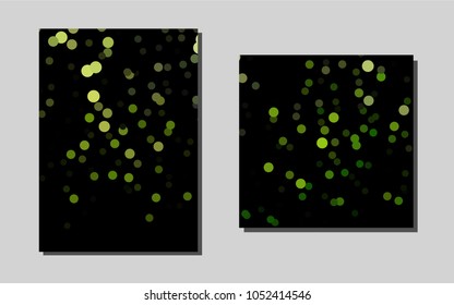 Dark Greenvector banner for websites. Abstract booklet on colored background with gradient. Pattern for ads, leaflets, labels of your business.