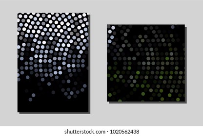 Dark Greenvector banner for websites. Blurred decorative design in abstract style with textbox. New design for a poster, banner of your website.